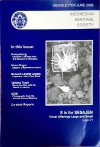 Indonesian Heritage Society: Newsletter June 2006