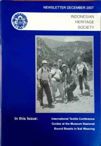 Indonesian Heritage Society: Newsletter December 2007