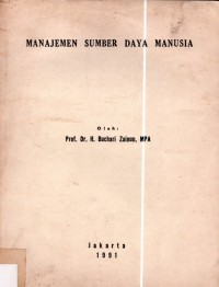 Manajemen Sumber Daya Manusia
