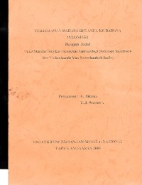 Terjemahan Bahasa Belanda Ke Bahasa Indonesia: dengan Judul Buku Standar Singkat Mengenai Antropologi (Beknopt Handboek  Der Volkenkunde Van Nederlandsch-Indie)